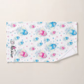 Ocean Sea Life Niedlich Jellyfish Personalisierte Badhandtuch Set (Handtuch)