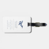 Ocean Sea Life Whale Gepäckstück Gepäckanhänger (Rückseite horizontal)