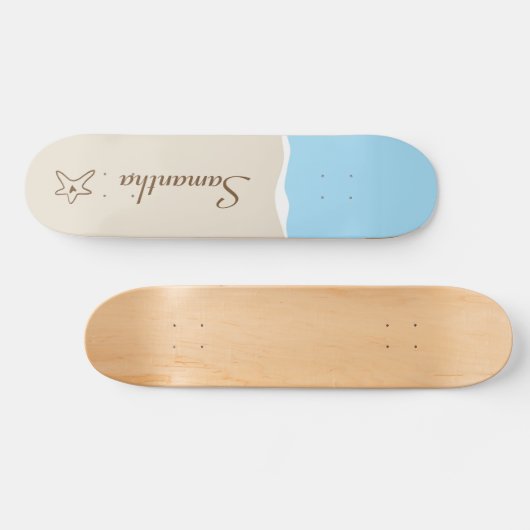 Ocean Sea Muschel Water Sand Comp Skateboard (Horizontal)