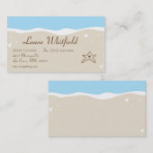 Ocean Sea Muschel Water Sand Tide Business Card Visitenkarte (Vorne/Hinten)