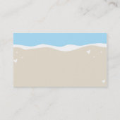 Ocean Sea Muschel Water Sand Tide Business Card Visitenkarte (Rückseite)