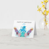 Ocean Sea Octopus Baby Boy Happy Birthday Card Karte (Gelbe Blume)