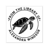 Ocean Sea Turtle #4 Library Book Name Permastempel (Design)