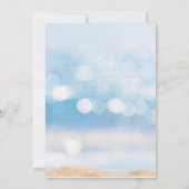 Ocean Sea Turtle Girls Kinderdusche Einladung (Rückseite)