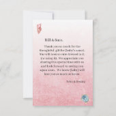 Ocean Sea Turtle Girls Vielen Dank Dankeskarte (Rückseite)