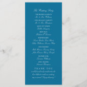 Ocean Sea Turtle, Sea Blue Beach Hochzeitsprogramm Programm (Rückseite)