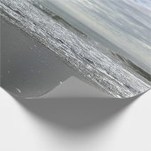 Ocean Sea Waves Water Beach Naturlandschaft Foto Geschenkpapier (Ecke)