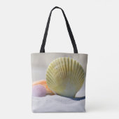 Ocean Seashell im Design des Küstenstrands Tasche (Rückseite)