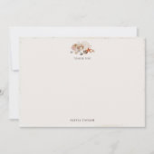 Ocean Seashells Beach Boho Coastal Bridal Shower Dankeskarte (Vorderseite)