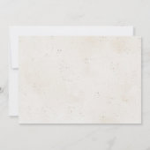 Ocean Seashells Beach Boho Coastal Bridal Shower Dankeskarte (Rückseite)