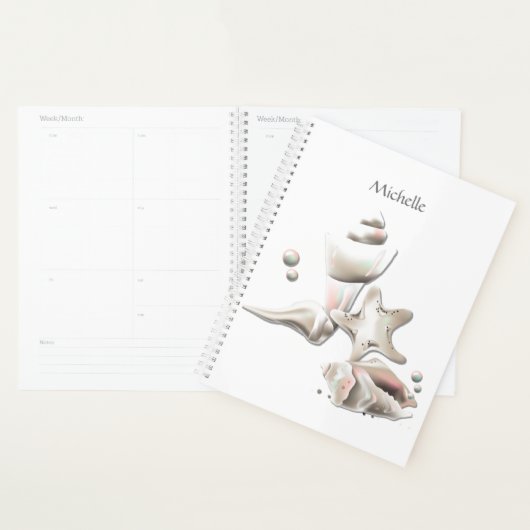 Ocean Seashells Beach Personalisiert Planer (Anzeige)