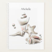Ocean Seashells Beach Personalisiert Planer (Vorderseite)