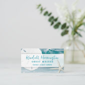 Ocean Seashells Custom Business Cards Visitenkarte (Stehend Vorderseite)
