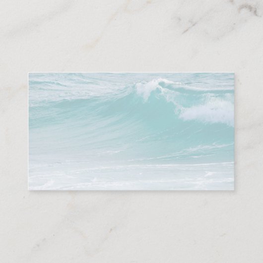 Ocean Seashells Custom Business Cards Visitenkarte (Rückseite)