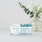 Ocean Seashells Custom Business Cards Visitenkarte (Stehend Vorderseite)