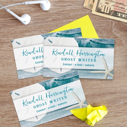 Ocean Seashells Custom Business Cards Visitenkarte