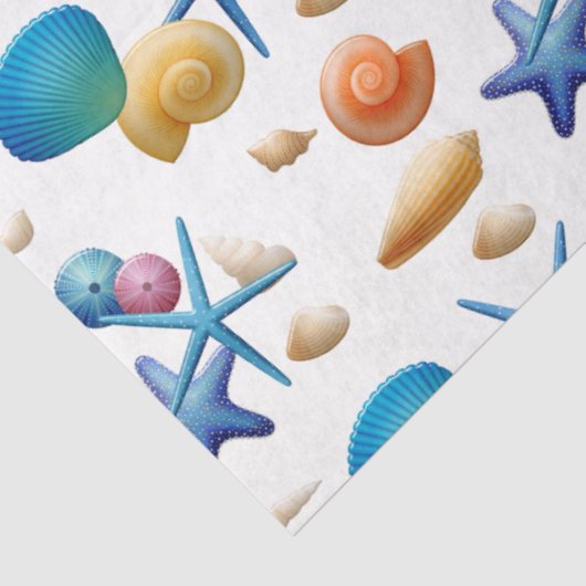 Ocean Seashells Dekoupage LG Elements Seidenpapier (Ausschnitt)