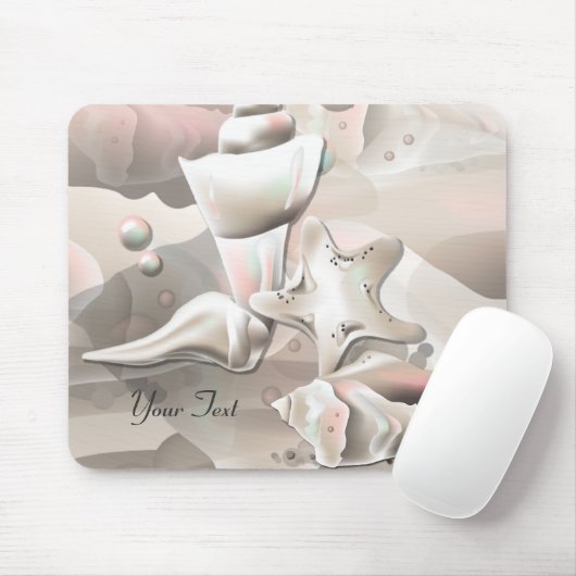Ocean Seashells Mousepad (Mit Mouse)