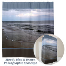 Ocean Seashore Fotografy Blue und Brown