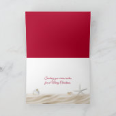 Ocean Seashore Weihnachtsgeschenk Feiertagskarte (Innenseite)