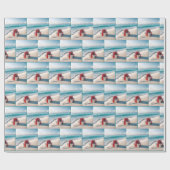 Ocean Seashore Weihnachtsgeschenk Geschenkpapier (Flach)