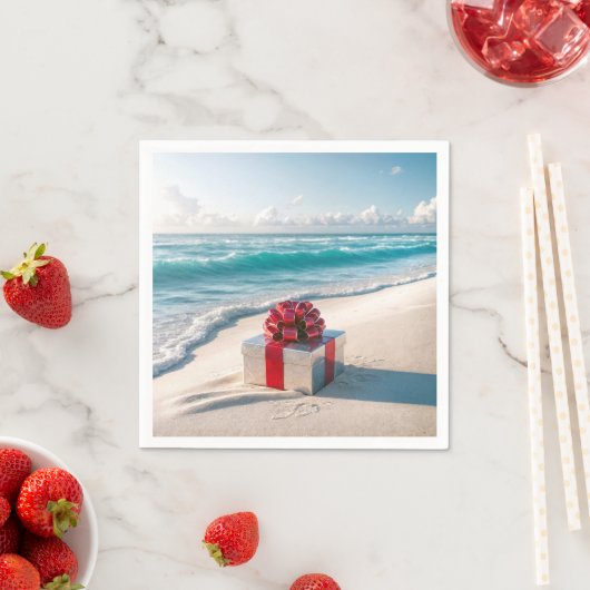 Ocean Seashore Weihnachtsgeschenk Serviette (Beispiel)