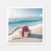 Ocean Seashore Weihnachtsgeschenk Serviette (Vorderseite)
