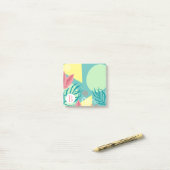 Ocean Seaweed Modern Geometric Post-it Klebezettel (Auf Schreibtisch)