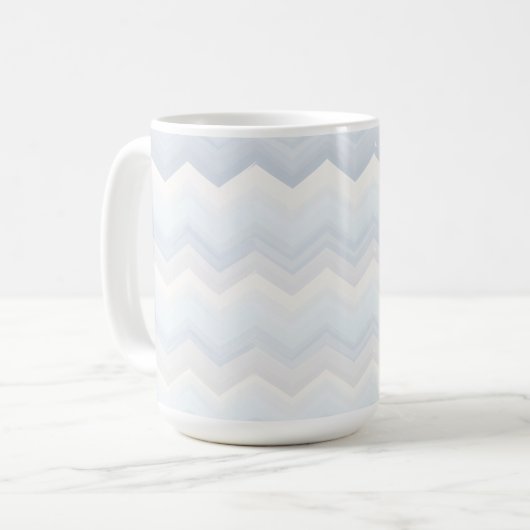 Ocean Shades Wasserfarbe Zickzack Kaffeetasse (Vorderseite Links)