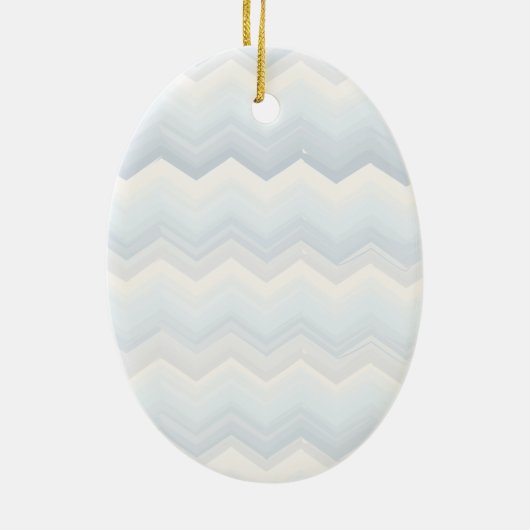 Ocean Shades Wasserfarbe Zickzack Keramik Ornament (Hinten)