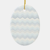 Ocean Shades Wasserfarbe Zickzack Keramik Ornament (Vorne)