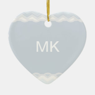 Ocean Shades Wasserfarbe Zickzack Keramikornament