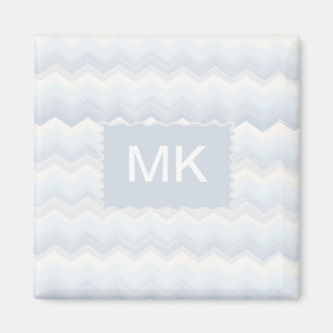 Ocean Shades Wasserfarbe Zickzack Magnet