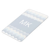 Ocean Shades Wasserfarbe Zickzack Magnet (Linke Seite)