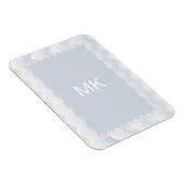 Ocean Shades Wasserfarbe Zickzack Magnet (Rechte Seite)