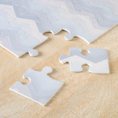 Ocean Shades Wasserfarbe Zickzack Puzzle (Seite)