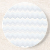 Ocean Shades Wasserfarbe Zickzack Sandstein Untersetzer (Vorne)