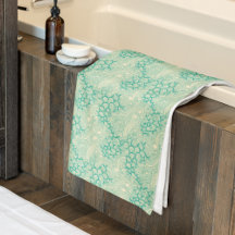 Ocean Shells Sea Waves Abstract Vintage Pattern