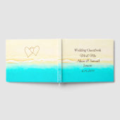 Ocean Shore Sandy Beach Wedding Gästebuch (Voll)