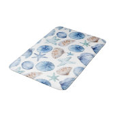 Ocean Shore Seashell Badematte (Schrägansicht)
