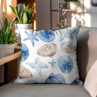 Ocean Shore Seashell Kissen