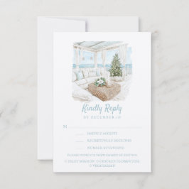 Ocean Shore | Strand | Bitte beantworten | Optione RSVP Karte