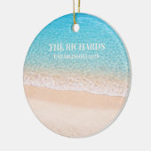 Ocean Shoreline Custom Name Keramik Ornament (Links)