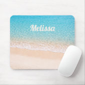 Ocean Shoreline Custom Name Mousepad (Mit Mouse)