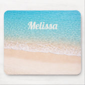 Ocean Shoreline Custom Name Mousepad (Vorne)
