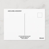 Ocean Shows, WA, Beach Sunset Foto Postkarte (Rückseite)