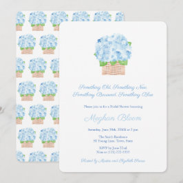 Ocean-Side Etwas Blue Theme Brautparty Einladung