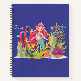 Ocean Siren: Langes rotes Haar Notizblock