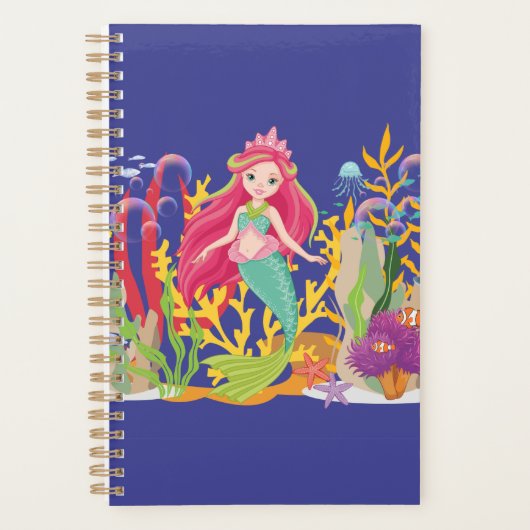 Ocean Siren: Langes rotes Haar Planer (Vorderseite)