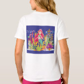 Ocean Siren: Langes rotes Haar T-Shirt (Rückseite)